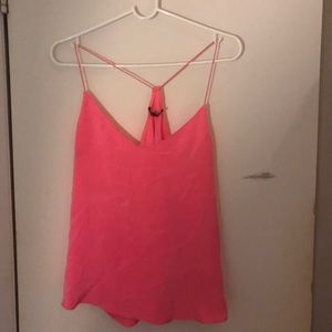 J.Crew coral racerback top